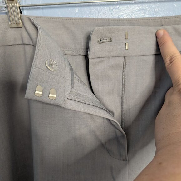 Jones New York Womens Modern Fit Stretch Pants 20W Light Gray Slim Thru Thigh - Picture 12 of 12